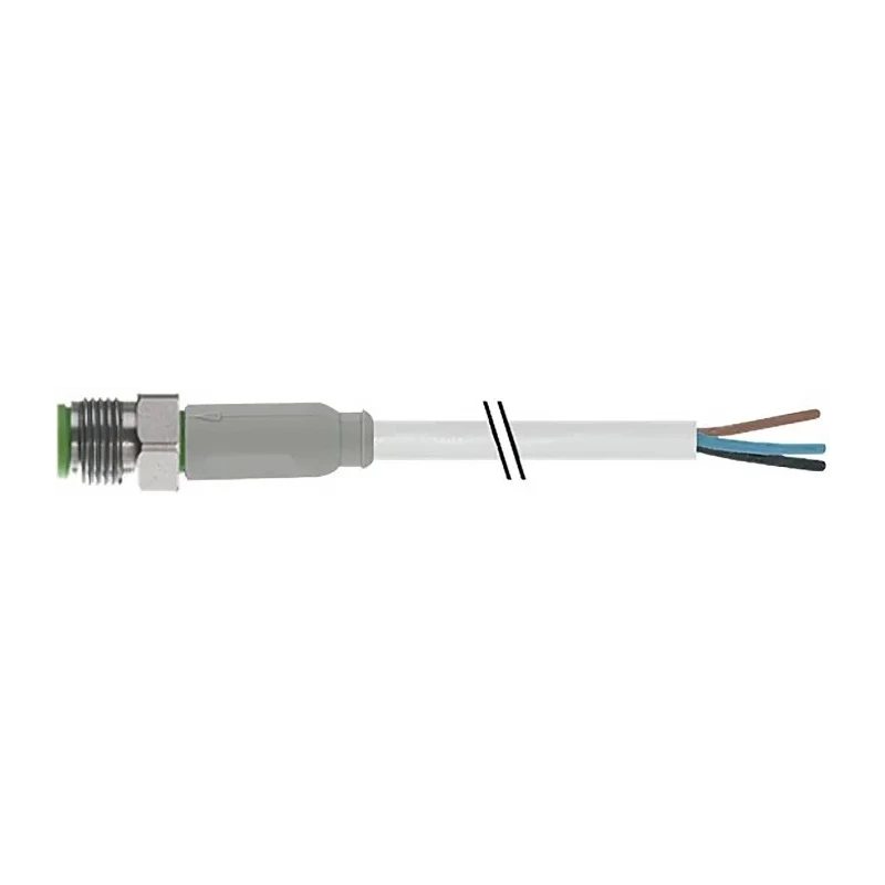 RS PRO Male 3 Way Straight to Unterminated Sensor Actuator Cable Stainless Steel Jacket 5m 60V AC 154-7714