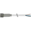 RS PRO Female 4 Way Straight to Unterminated Sensor Actuator Cable 5m Stainless Steel Jacket Grey 30V 154-7707