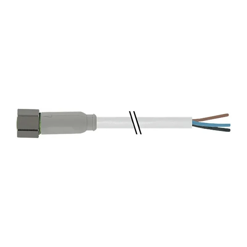 RS PRO Female 4 Way Straight to Unterminated Sensor Actuator Cable 5m Stainless Steel Jacket Grey 30V 154-7707