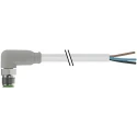 RS PRO Male 4 Way Right Angle to Unterminated Sensor Actuator Cable, 5 m, 30V AC, PVC Jacket Grey 154-7721