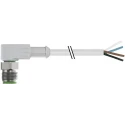 RS PRO Sensor Actuator Cable Male 3 Way Right Angle to Unterminated, Stainless Steel Jacket, 5m, 250V AC 154-7748