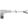 RS PRO Sensor Actuator Cable Male 3 Way Right Angle to Unterminated, Stainless Steel Jacket, 5m, 250V AC 154-7748