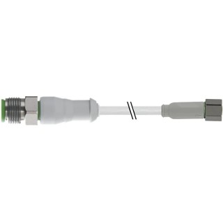 RS PRO Sensor Actuator Cable Male 3 Way Straight to Female 3 Way Straight 5 m 60V AC PVC Jacket IP65 IP67 154-7762