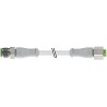 RS PRO Sensor Actuator Cable Male 3-Way Straight to Female 3-Way Straight, PVC Jacket, 2m, 250V 154-7756