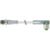 RS PRO Sensor Actuator Cable Male 4 Way Right Angle to Female 4 Way Straight Stainless Steel Jacket 5 m 24V DC 154-8098