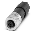 Phoenix Contact Circular Connector M12, 4 Contacts, Female Plug, Cable Mount, 250V, 4A, Polymer Housing, IP65/IP67 1424655