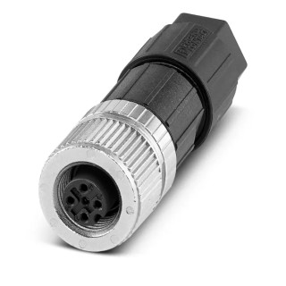 Phoenix Contact Circular Connector M12, 4 Contacts, Female Plug, Cable Mount, 250V, 4A, Polymer Housing, IP65/IP67 1424655