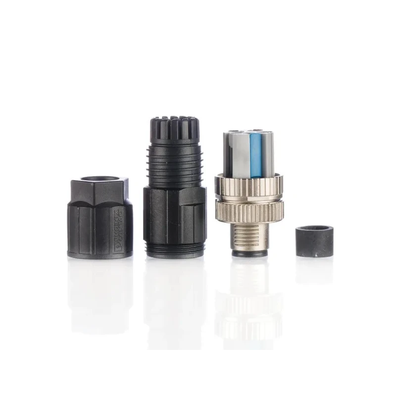 Phoenix Contact Circular Connector Cable Mount Male Socket M12 4 Contacts IP65 IP67 SACC Series 1424657