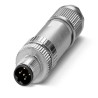 Phoenix Contact Circular Connector, 5 Contacts, Cable Mount, M12 Size, Male Plug, IP65/IP67 Rated, Push-in 1424662