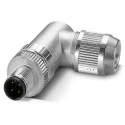 Phoenix Contact Circular Connector 4 Contacts Cable M12 Socket Male IP65 IP67 SACC Series 1424667