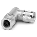 Phoenix Contact Industrial Circular Connector 4 Contacts Cable Mount M12 Socket Female IP65 IP67 SACC 1424669