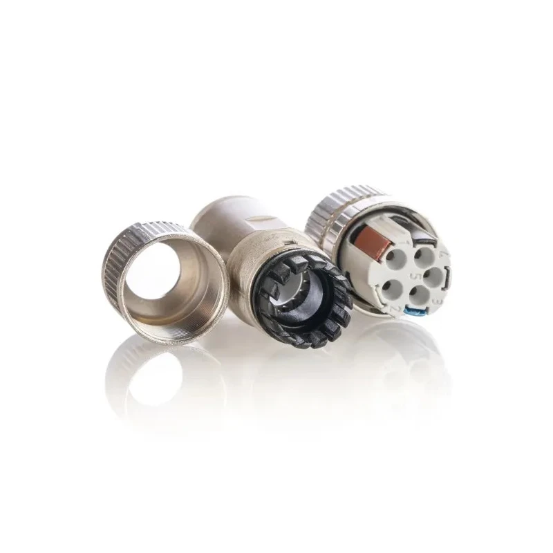 Phoenix Contact Circular Connector Cable Mount 4 Contacts Socket Female M12 250V 4A IP65 IP67 SACC Series 1424693