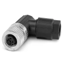 Phoenix Contact Circular Connector, 4 Contacts, Cable Mount, M12 Size, Plug Female, IP65 IP67 Rated, SACC Series 1424656