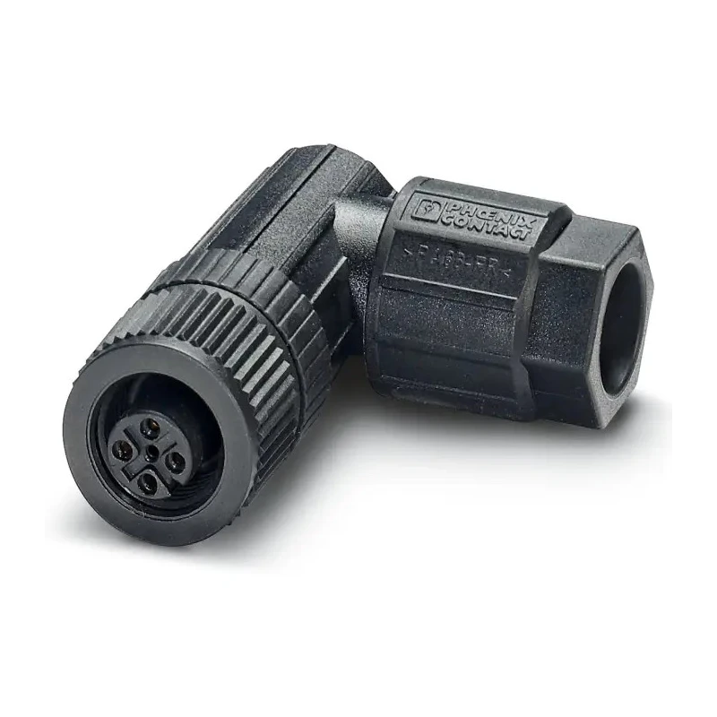 Phoenix Contact Circular Connector, 4 Contacts, Cable Mount, M12 Size, Socket Female, Push-in Termination, IP65 IP67 1424694