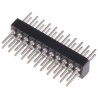 Preci-Dip 852 Series Straight Through Hole Pin Header, 22 Contacts, 1.27 mm Pitch, 2 Row, Unshrouded 852-80-022-10-001101