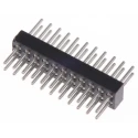 Preci-Dip 852 Series Straight Through Hole Pin Header, 22 Contacts, 1.27 mm Pitch, 2 Row, Unshrouded 852-80-022-10-001101