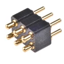Preci-Dip 813 Series Straight Through Hole Spring Loaded Connector 6 Contacts 2.54 mm Pitch 2 Row 813-S1-006-10-015101