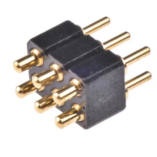 Preci-Dip 813 Series Straight Through Hole Spring Loaded Connector 6 Contacts 2.54 mm Pitch 2 Row 813-S1-006-10-015101