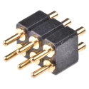 Preci-Dip 813 Series Straight Through Hole Spring Loaded Connector 6 Contacts 2.54 mm Pitch 2 Row 813-S1-006-10-015101