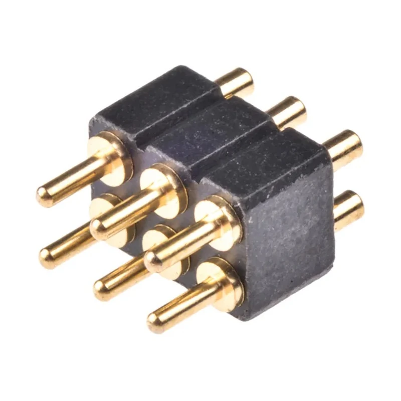 Preci-Dip 813 Series Straight Through Hole Spring Loaded Connector 6 Contacts 2.54 mm Pitch 2 Row 813-S1-006-10-015101