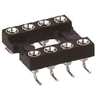 Preci-Dip 2.54 mm Pitch Vertical 14 Way Surface Turned Pin Open Frame DIL Socket 1A 110-87-314-41-105101