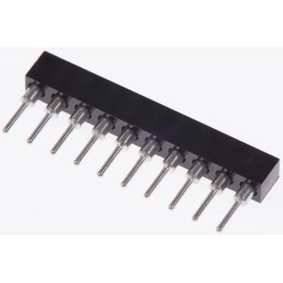 Preci-Dip 10 Way Straight Through Hole 2 mm Pitch SIL Socket 150V dc, Solder, 3A 831-87-010-10-001101