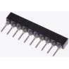 Preci-Dip 10 Way Straight Through Hole 2 mm Pitch SIL Socket 150V dc, Solder, 3A 831-87-010-10-001101