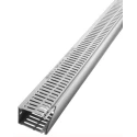 RS PRO Grey Open Slot Cable Trunking, 100mm Width x 80mm Depth x 2m Length, Polyvinyl Chloride PVC W100mm