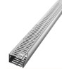 RS PRO Grey Open Slot Cable Trunking, 100mm Width x 80mm Depth x 2m Length, Polyvinyl Chloride PVC W100mm