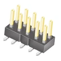 Samtec TSM Series Straight Surface Pin Header 16 Contact, 2.54 mm Pitch, 2 Row, Unshrouded TSM-108-01-S-DV