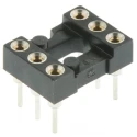 Preci-Dip 2.54 mm Pitch Vertical 6 Way Through Hole Turned Pin Open Frame DIL Socket 1A 110-87-306-41-001101