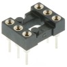 Preci-Dip 2.54 mm Pitch Vertical 6 Way Through Hole Turned Pin Open Frame DIL Socket 1A 110-87-306-41-001101