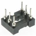 Preci-Dip 2.54 mm Pitch Vertical 6 Way Through Hole Turned Pin Open Frame DIL Socket 1A 110-87-306-41-001101