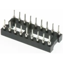 Preci-Dip 2.54 mm Pitch Vertical 18 Way Through Hole Turned Pin Open Frame DIL Socket 110-87-318-41-001101