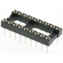 Preci-Dip 18 Way 2.54 mm Pitch Vertical Through Hole Turned Pin Open Frame DIL Socket 110-87-318-41-001101
