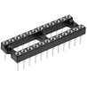 Preci-Dip 110 Series 2.54 mm Pitch Vertical 24 Way Through Hole Turned Pin Open Frame DIL Socket 110-87-324-41-001101