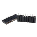 Preci-Dip 8 Way Preci-Dip Straight Through Hole 2.54 mm Pitch SIL Socket 150V dc, Solder, 3A 801-87-008-10-001101