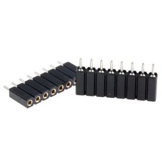 Preci-Dip 8 Way Preci-Dip Straight Through Hole 2.54 mm Pitch SIL Socket 150V dc, Solder, 3A 801-87-008-10-001101