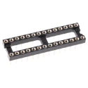 Preci-Dip 110 Series 2.54 mm Pitch Vertical 28 Way Through Hole Turned Pin Open Frame DIL Socket 110-87-328-41-001101