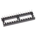 Preci-Dip 110 Series 2.54 mm Pitch Vertical 28 Way Through Hole Turned Pin Open Frame DIL Socket 110-87-328-41-001101