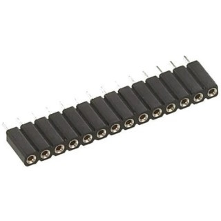 Preci-Dip 11 Way Preci-Dip Straight Through Hole 2.54 mm Pitch SIL Socket 100 V ac, 150V dc, 3A 801-87-011-10-001101