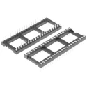 Preci-Dip 2.54 mm Pitch Vertical 40 Way Through Hole Turned Pin Open Frame DIL Socket, 1A 110-87-640-41-001101