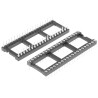 Preci-Dip 2.54 mm Pitch Vertical 40 Way Through Hole Turned Pin Open Frame DIL Socket, 1A 110-87-640-41-001101