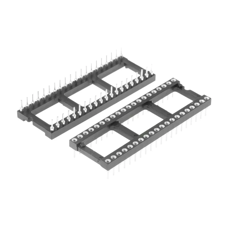 Preci-Dip 40 Way 2.54 mm Pitch Vertical Through Hole Turned Pin Open Frame DIL Socket 1A 110-87-640-41-001101