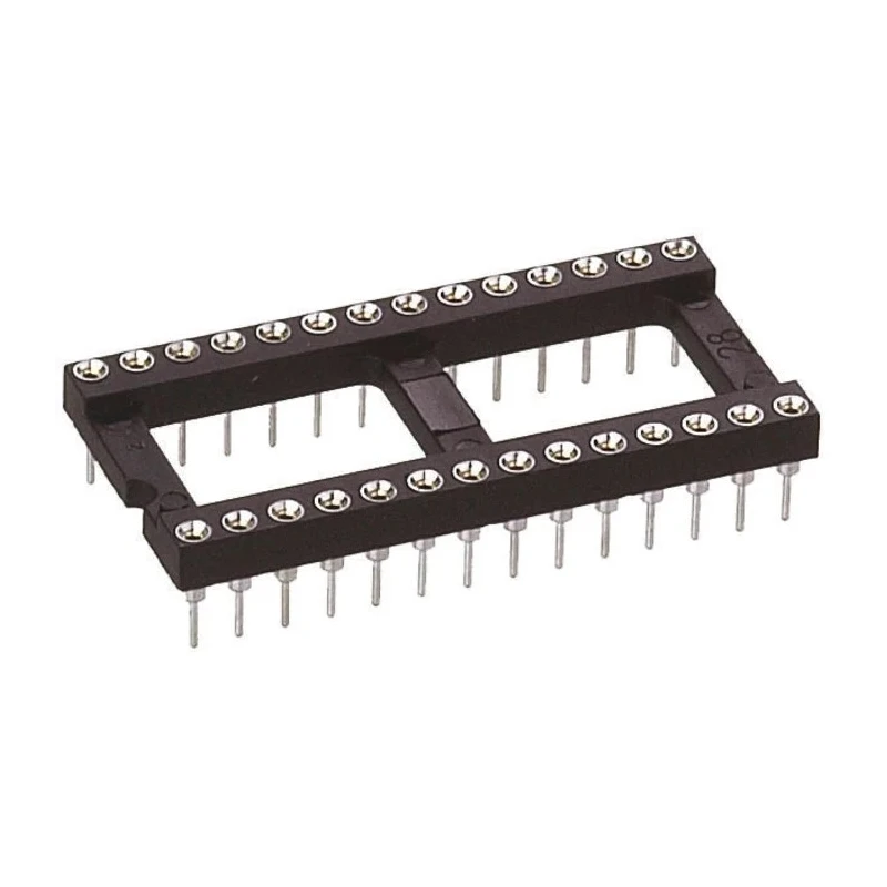 Preci-Dip 110 2.54 mm Pitch Vertical 42 Way Through Hole Turned Pin Open Frame DIL Socket 1A 110-87-642-41-001101