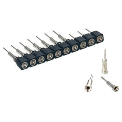 Preci-Dip 3 Way Straight Through Hole 2.54 mm Pitch Socket Contact Carrier 100 V ac, 150V dc, Solder, 3A 712-87-103-41-001101