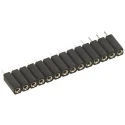 Preci-Dip 10 Way Straight Through Hole SIL Socket 2.54 mm Pitch 150V dc 3A 801-87-010-10-012101