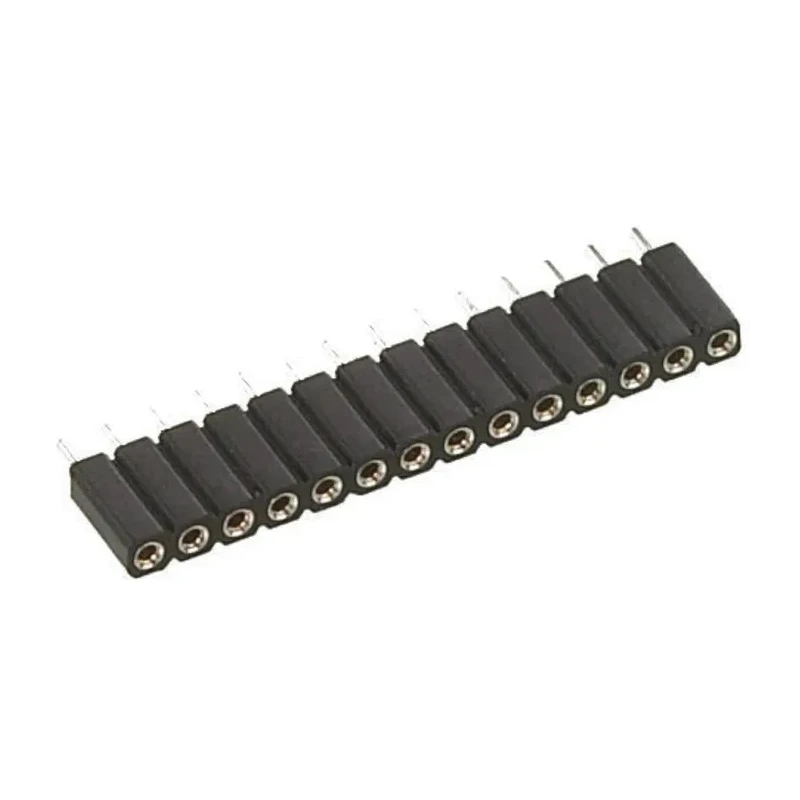 Preci-Dip 12 Way Straight Through Hole 2.54 mm Pitch SIL Socket 150V dc, 3A, Solder Termination 801-87-012-10-012101