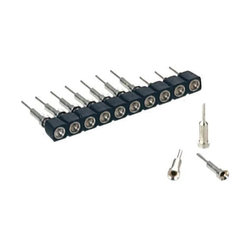 Preci-Dip 10 Way Straight Through Hole 2.54 mm Pitch Socket Contact Carrier 100 V ac, 150V dc, Solder 712-87-110-41-001101