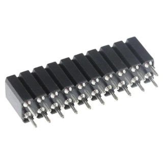 Preci-Dip 803 Series Straight Surface PCB Socket, 20-Contact, 2 Row, 2.54 mm Pitch Solder 803-87-020-10-001101